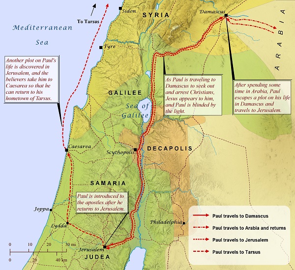 Paul's Conversion and Early Travels | The Bible Says