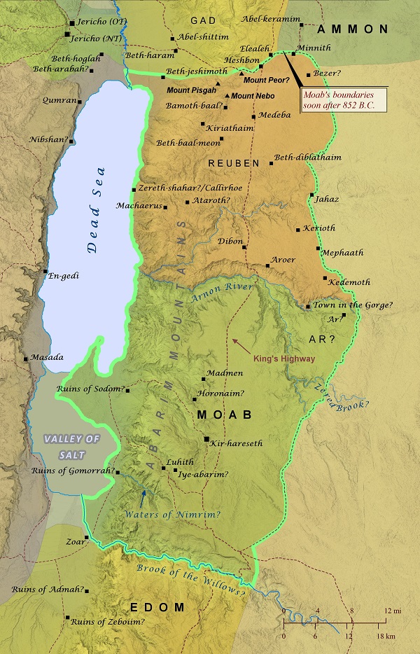The Nation of Moab and the Tribe of Reuben | The Bible Says