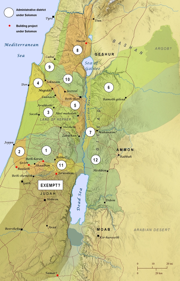 Solomon's Administrative Districts | The Bible Says